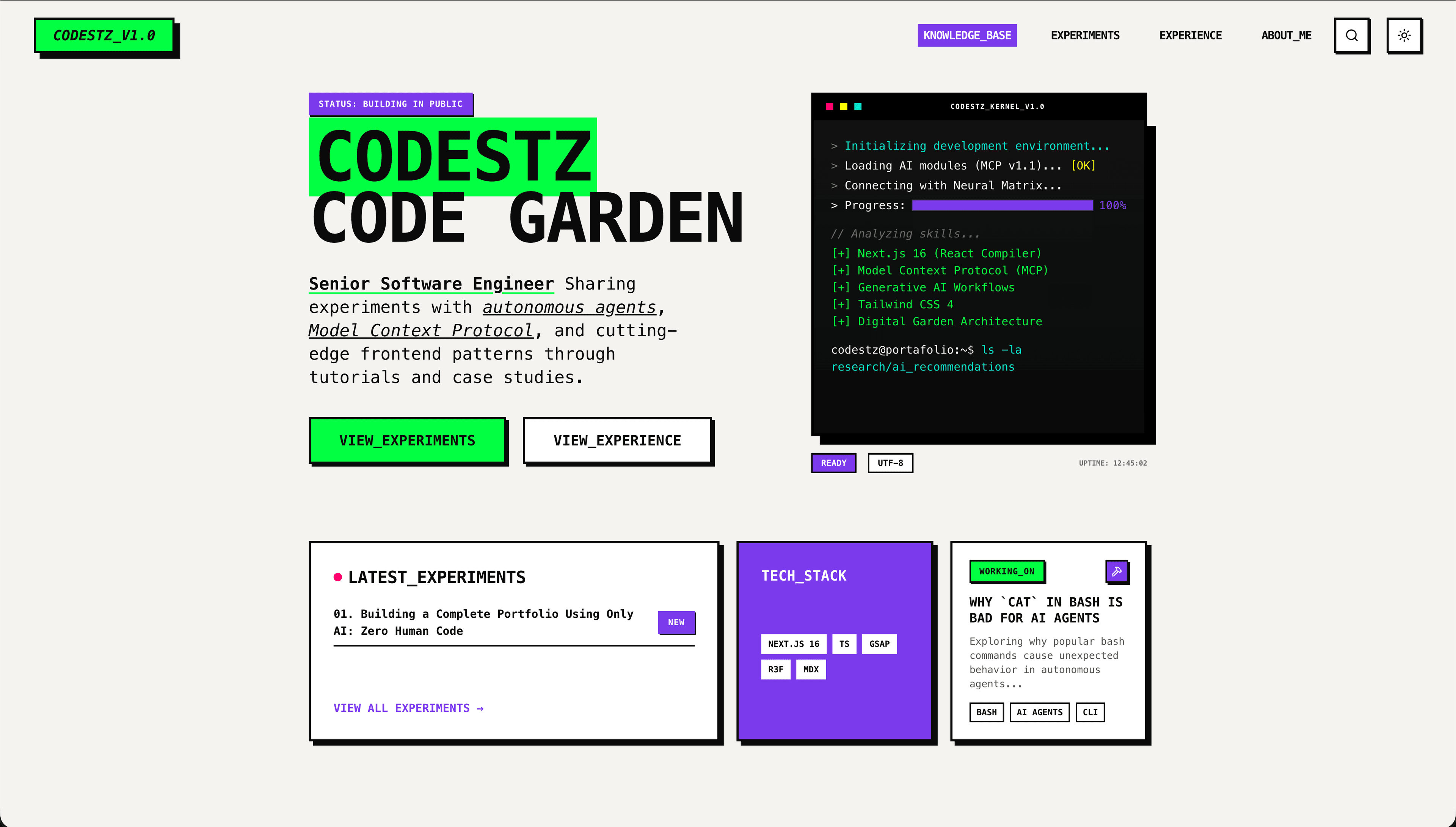Building a Complete Portfolio Using Only AI: Zero Human Code
